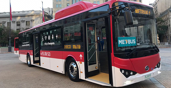 MTT suma 17 nuevos buses eléctricos al transporte público de Santiago