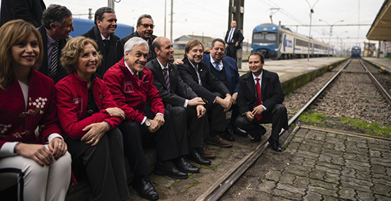 Presidente Piñera anuncia nuevo servicio de trenes entre Chillán y Santiago